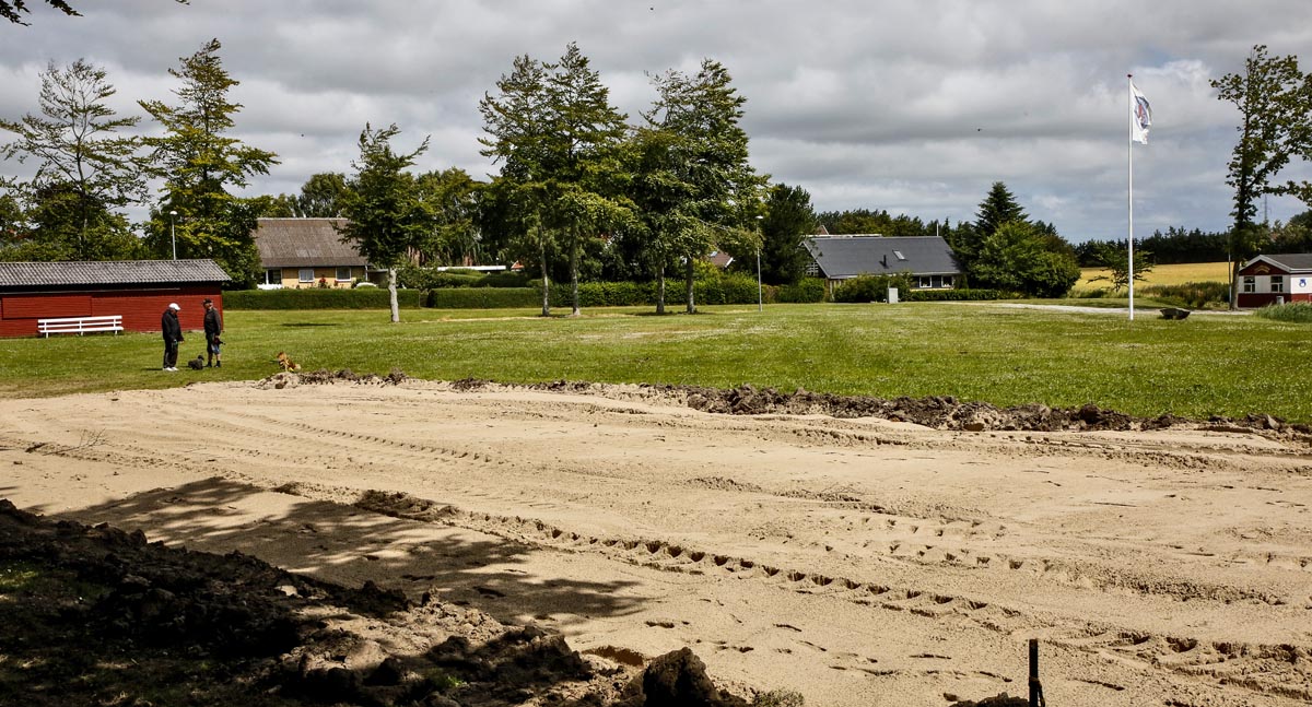 Arbejdet med at lave en legeplads i Søparken er startet Arbejdet med at lave en legeplads i Søparken er startet