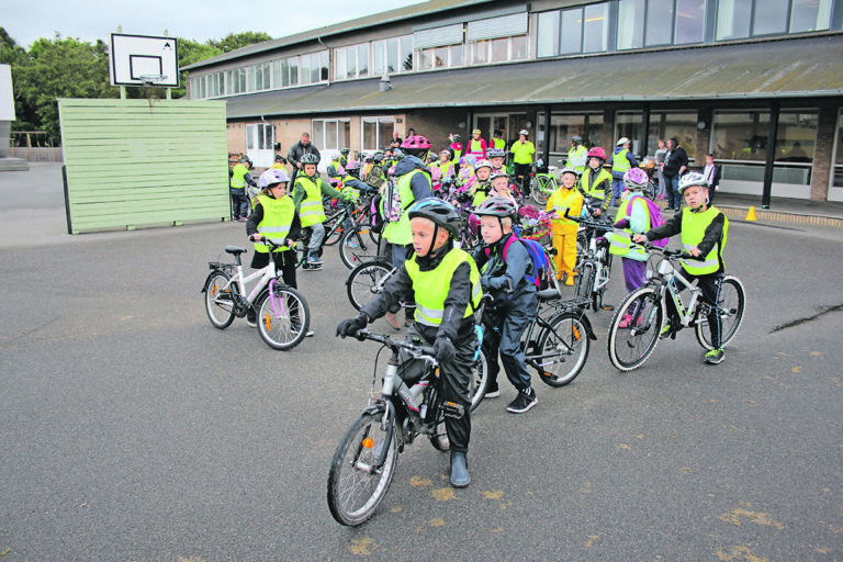 Stensnæsskolens seje cyklister
