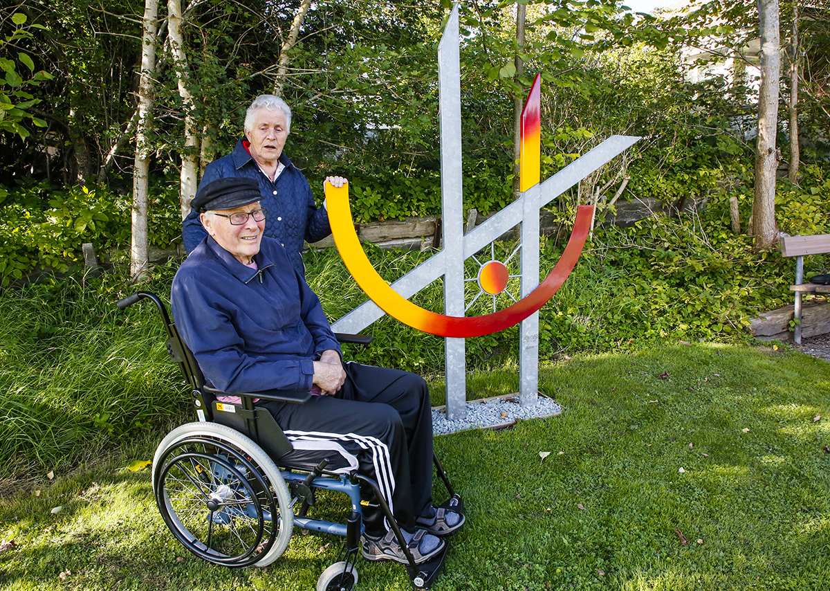 Kjeld har givet sin skulptur til anlægget Kjeld har givet sin skulptur til anlægget