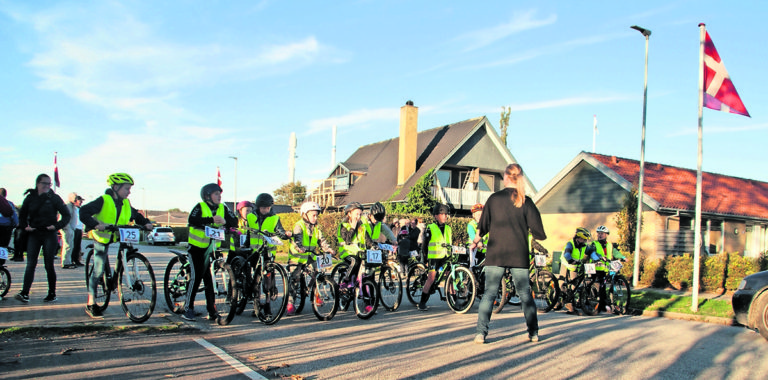 Cykelsponsorløb i smukt efterårsvejr i Østervrå