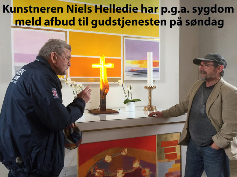 Kunstneren Niels Helledie kommer alligevel ikke forbi