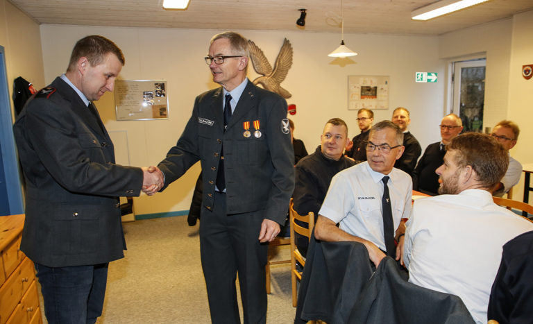 10 års jubilar på  Østervrå Brandstation