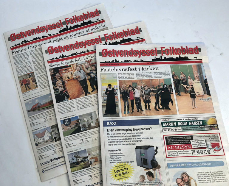 Ændring i omdelingen af Østvendsyssel Folkeblad