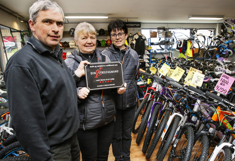 Fem stjerner til cykelhandleren i Østervrå
