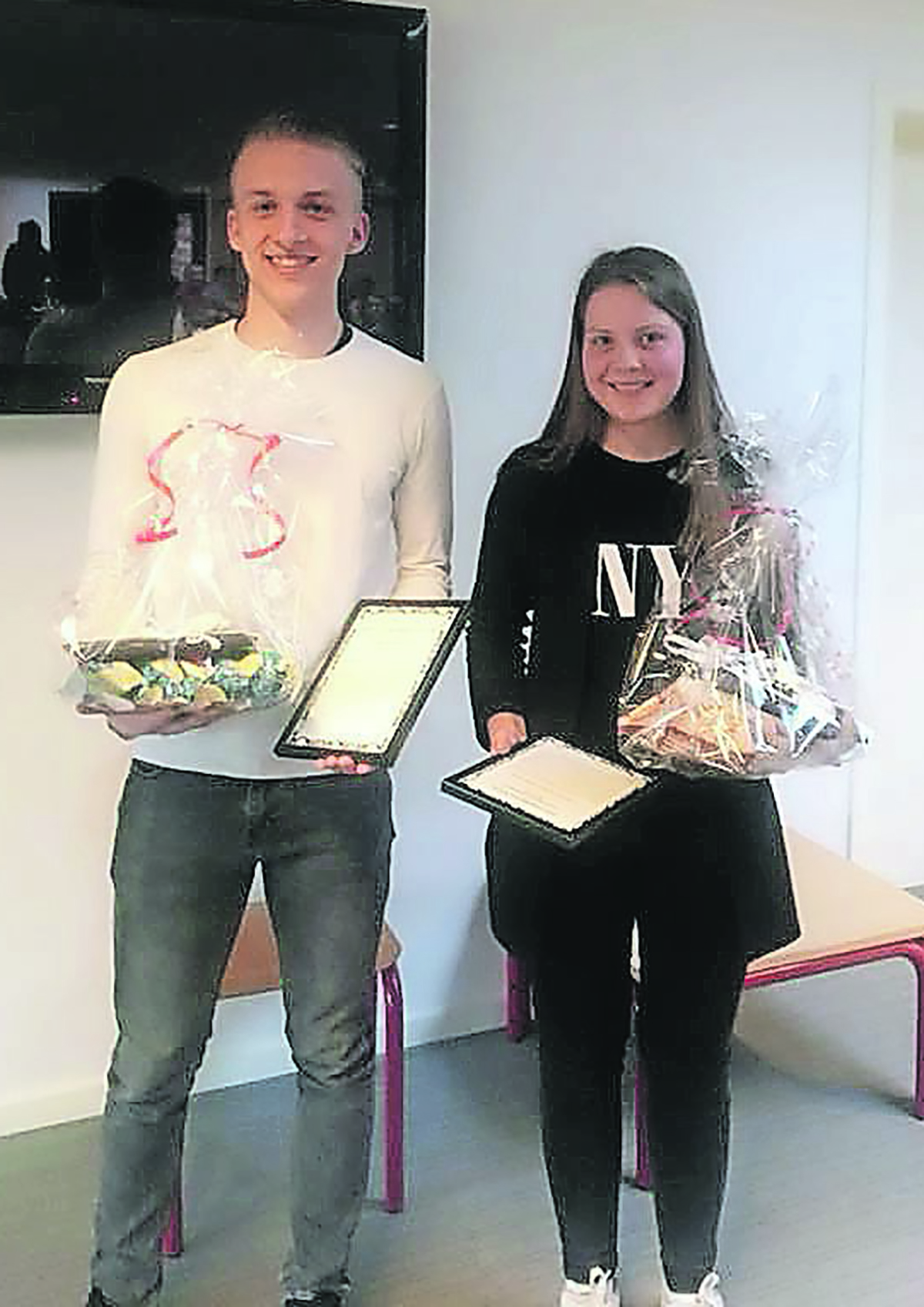 Håndboldspillerne i Flauenskjold blev hyldet Håndboldspillerne i Flauenskjold blev hyldet