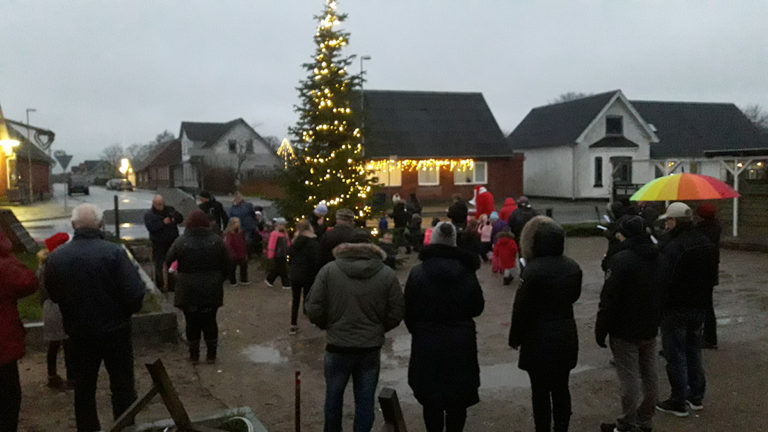 Tænding af juletræslyset i Hørby