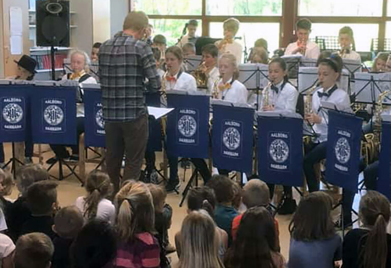 Sct. Mariæ skoles Big Band på Privatskolen i Sæby
