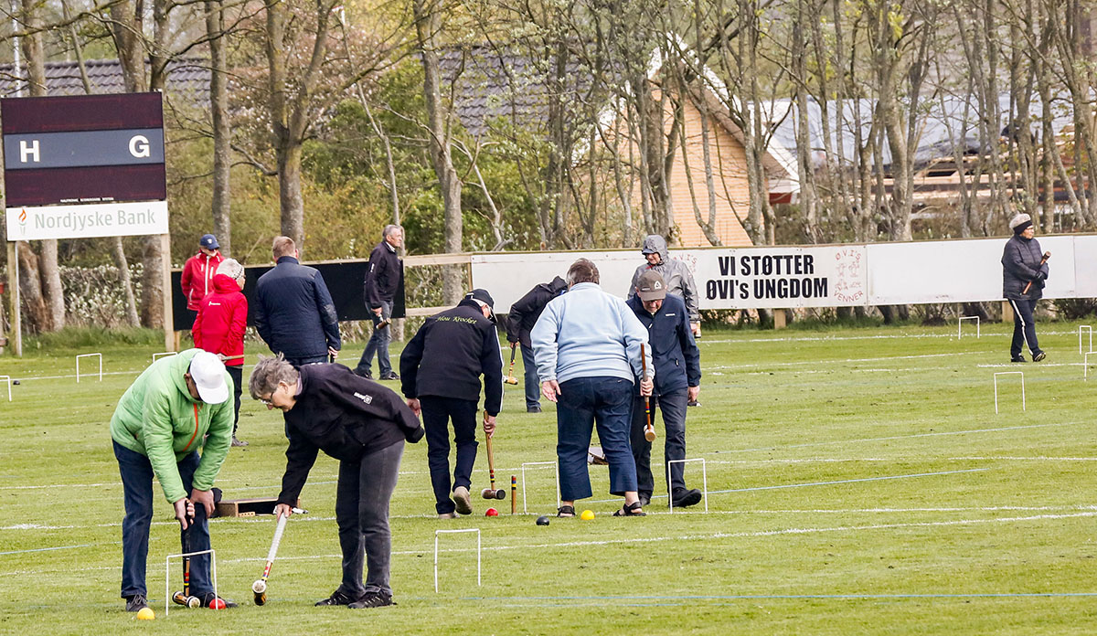 Kroketspillerne slog sig løs i Østervrå Kroketspillerne slog sig løs i Østervrå