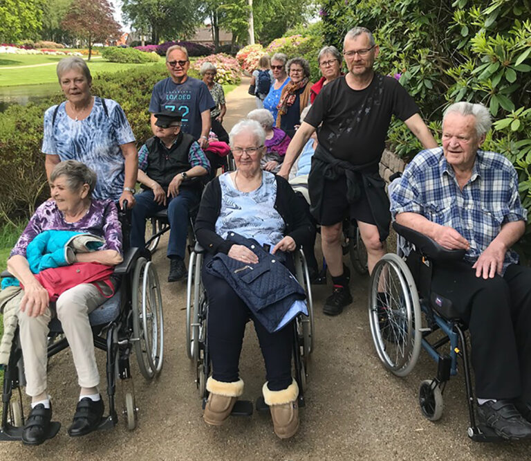 Sanselig oplevelse i blomsterpark