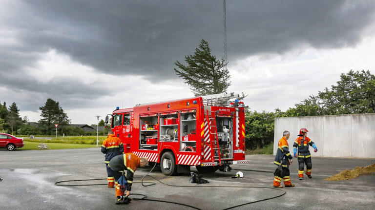 Brand hos Hedegård