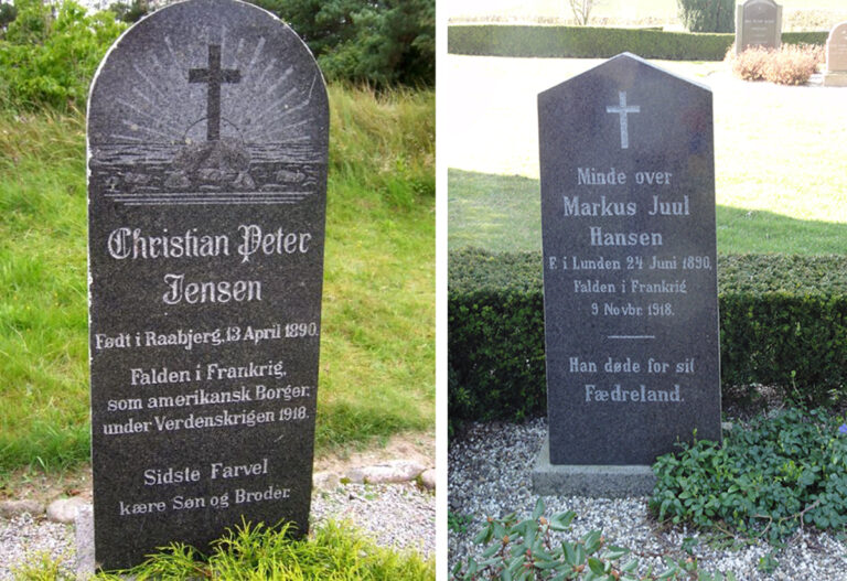 En krigergrav på Hørby Kirkegård