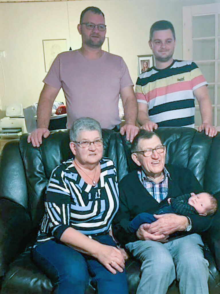 Fem generationer samlet