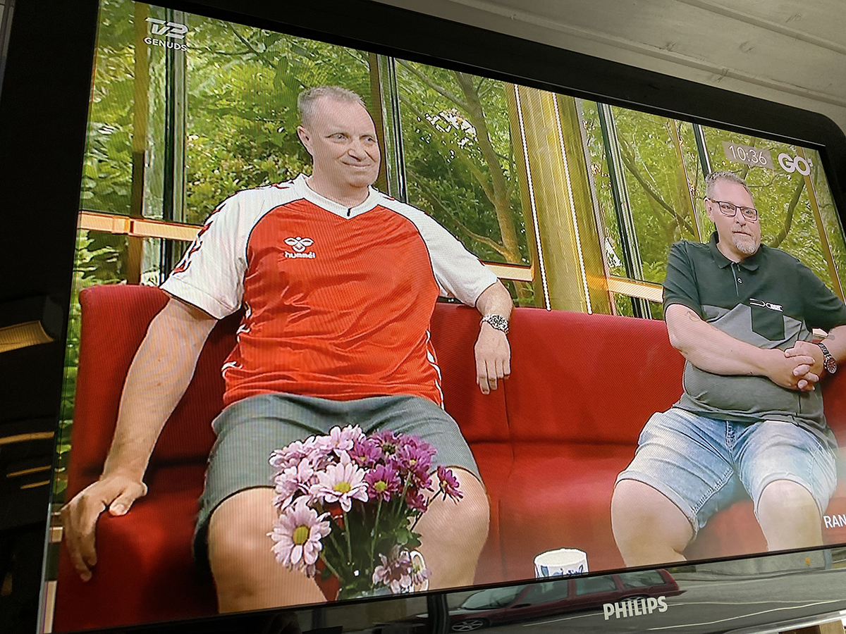 René Larsen i Go’ Morgen Danmark på TV2 René Larsen i Go’ Morgen Danmark på TV2