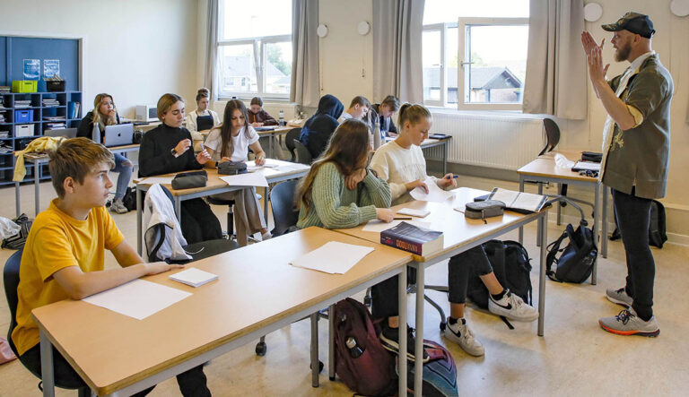 Elever prøvede kræfter med digtning