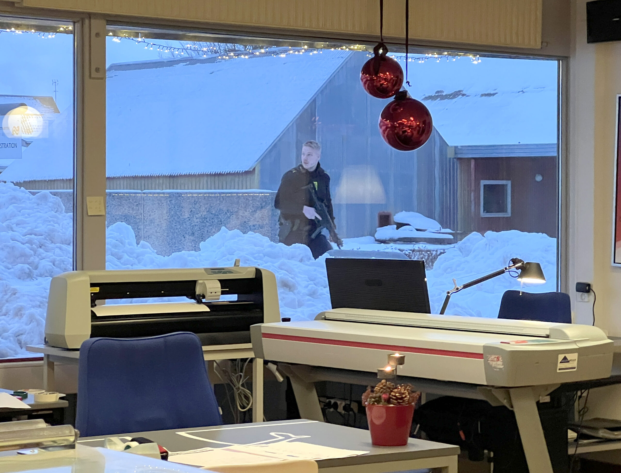 Stor politiaktion i Østervrå mandag morgen Stor politiaktion i Østervrå mandag morgen