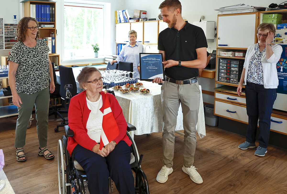 Donation fra Sparekassen Sæbys Fond Donation fra Sparekassen Sæbys Fond