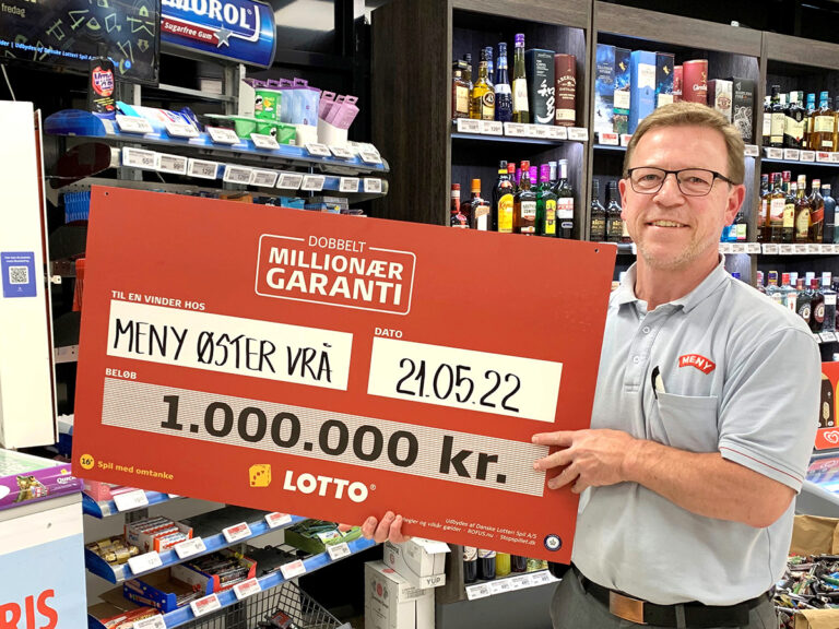 Heldig lottovinder hos Meny i Østervrå