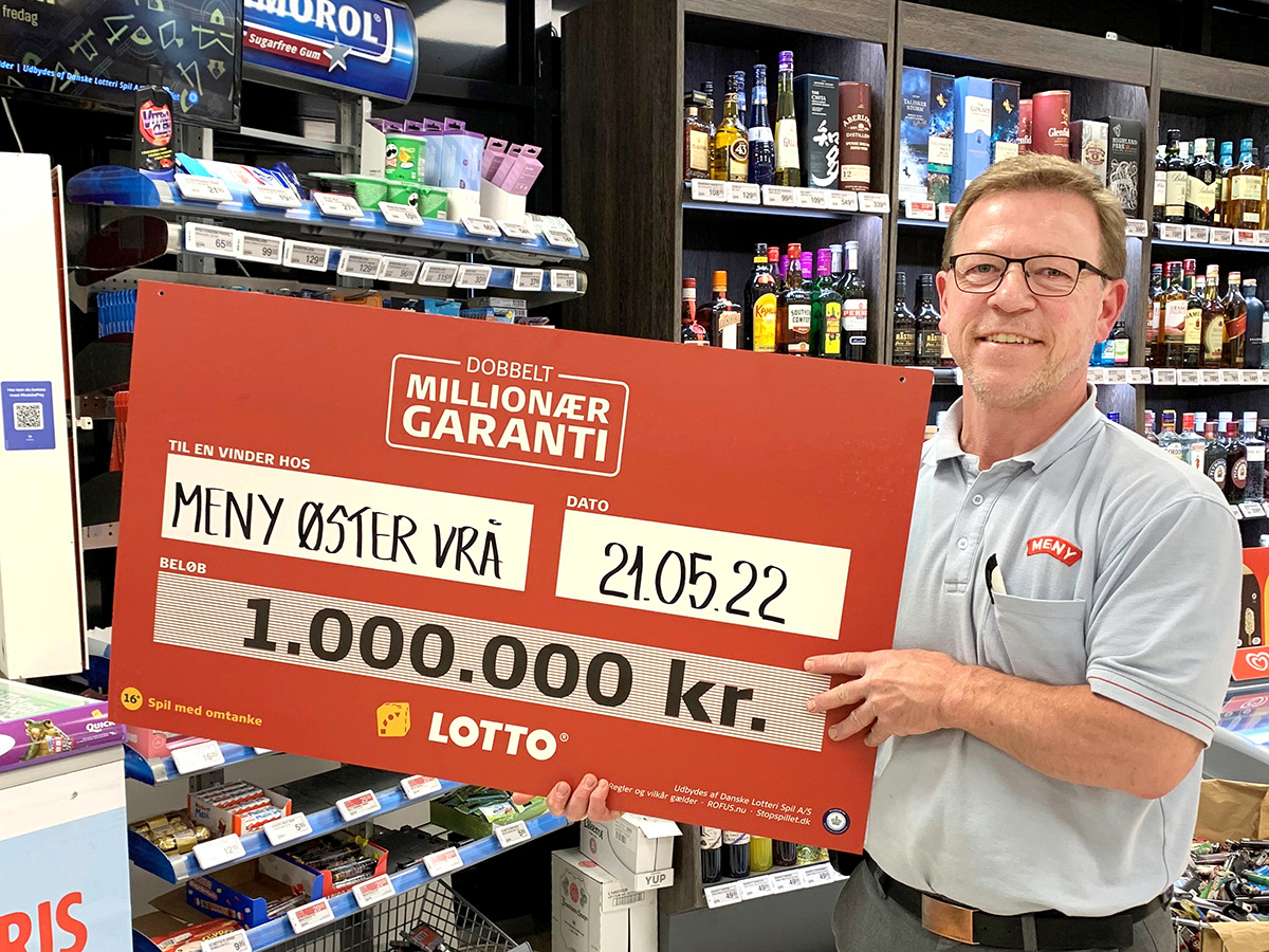 Heldig lottovinder hos Meny i Østervrå Heldig lottovinder hos Meny i Østervrå