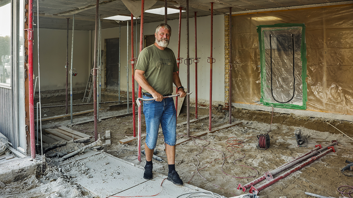 Ombygningen af Dybvadhallen er nu i fuld gang Ombygningen af Dybvadhallen er nu i fuld gang