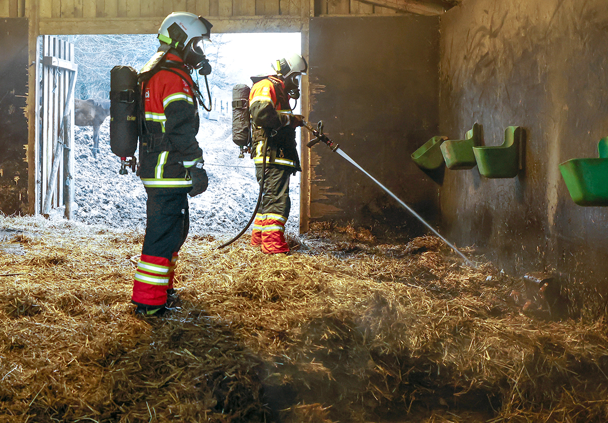 Brand i lade på Flauenskjoldvej Brand i lade på Flauenskjoldvej