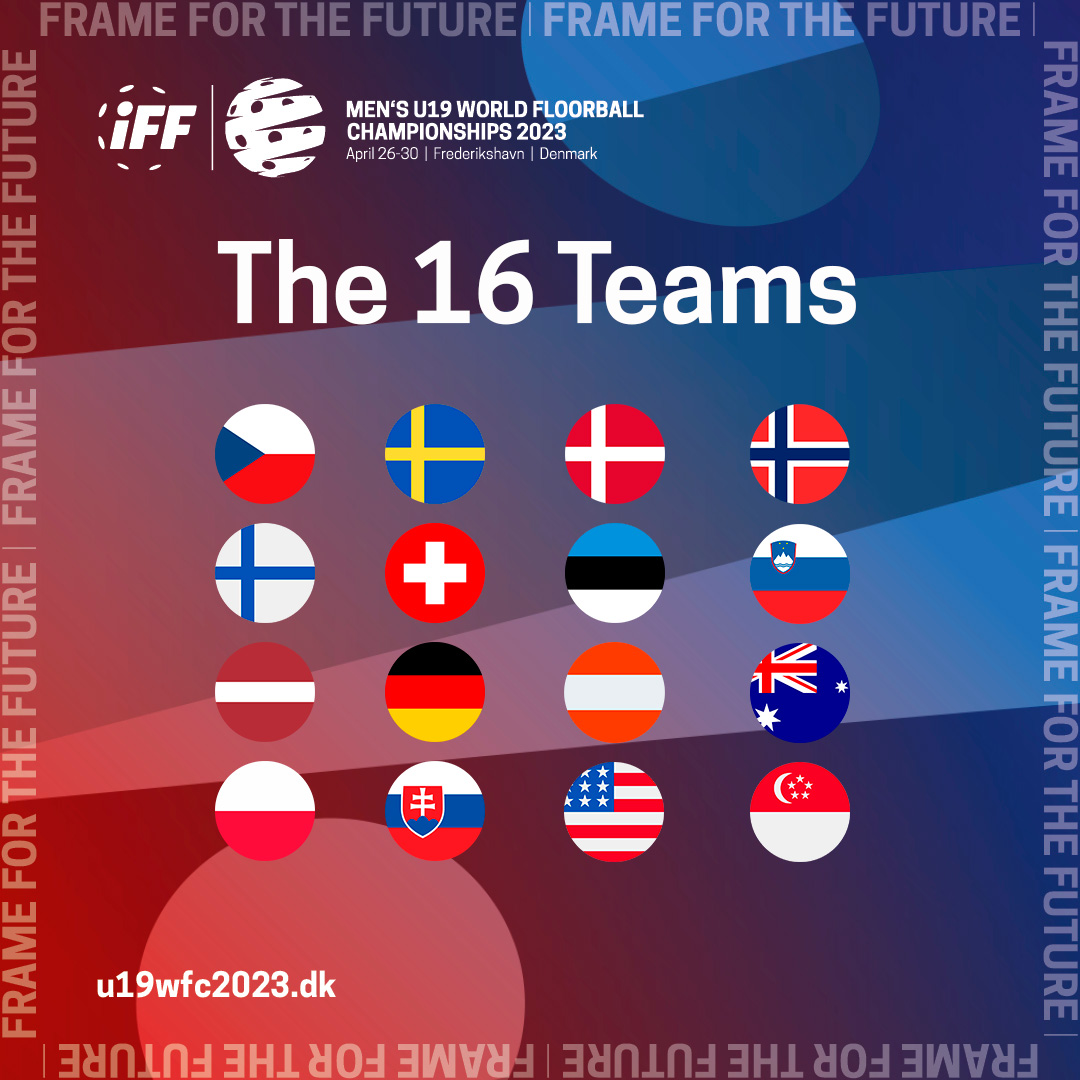 <strong>16 nationer klar til U19 Herre VM i Floorball i Frederikshavn</strong> <strong>16 nationer klar til U19 Herre VM i Floorball i Frederikshavn</strong>