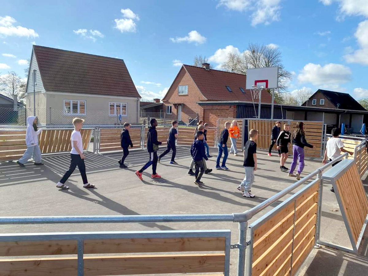 Ny multibane på Flauenskjold Skole Ny multibane på Flauenskjold Skole
