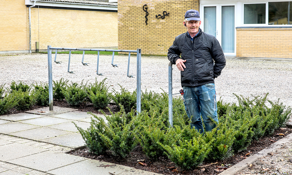 Ny beplantning ved Dybvad Sundhedshus Ny beplantning ved Dybvad Sundhedshus