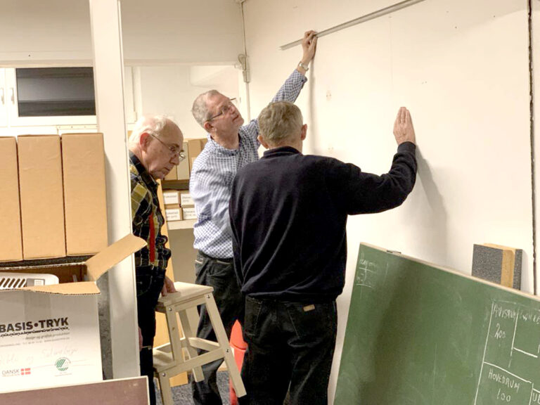 De nye lokaler hos Østervrå Lokalhistoriske Forening tager form