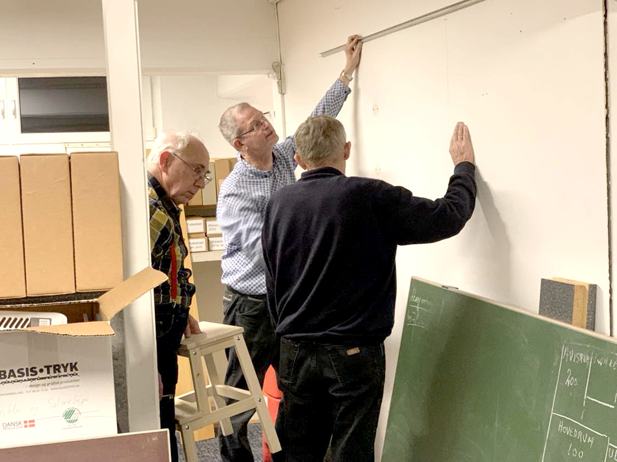 De nye lokaler hos Østervrå Lokalhistoriske Forening tager form De nye lokaler hos Østervrå Lokalhistoriske Forening tager form