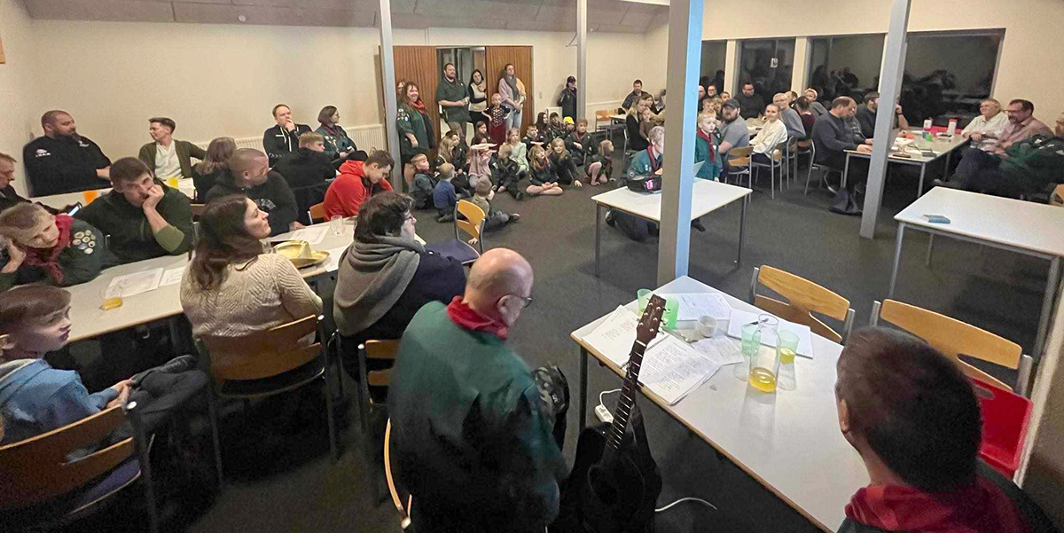Spejdermærker er højdepunktet på årsfesten i Østervrå Spejdermærker er højdepunktet på årsfesten i Østervrå