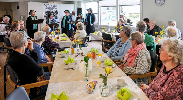 Festlig eftermiddag på Dybvad Ældrecenter