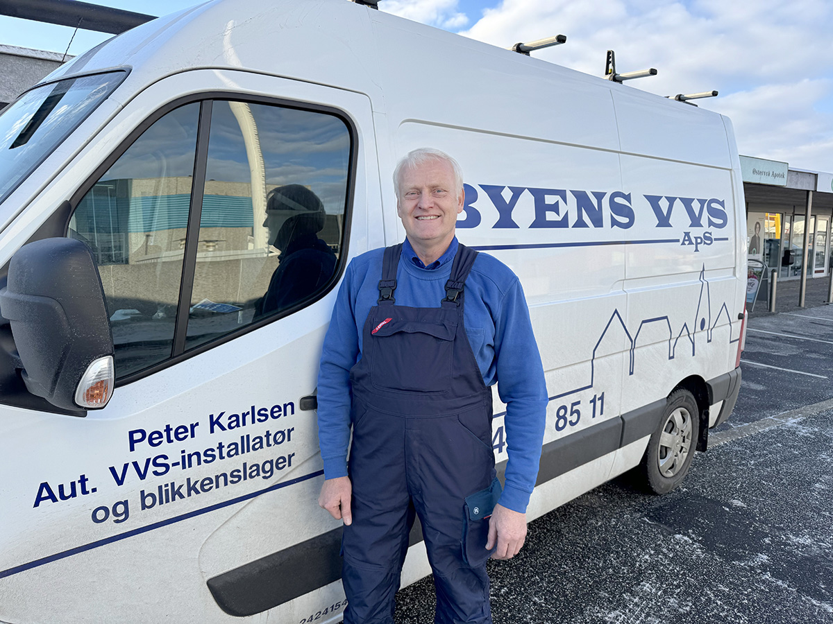 Peter kan fejre 25 år med Byens VVS og 40 år i branchen Peter kan fejre 25 år med Byens VVS og 40 år i branchen