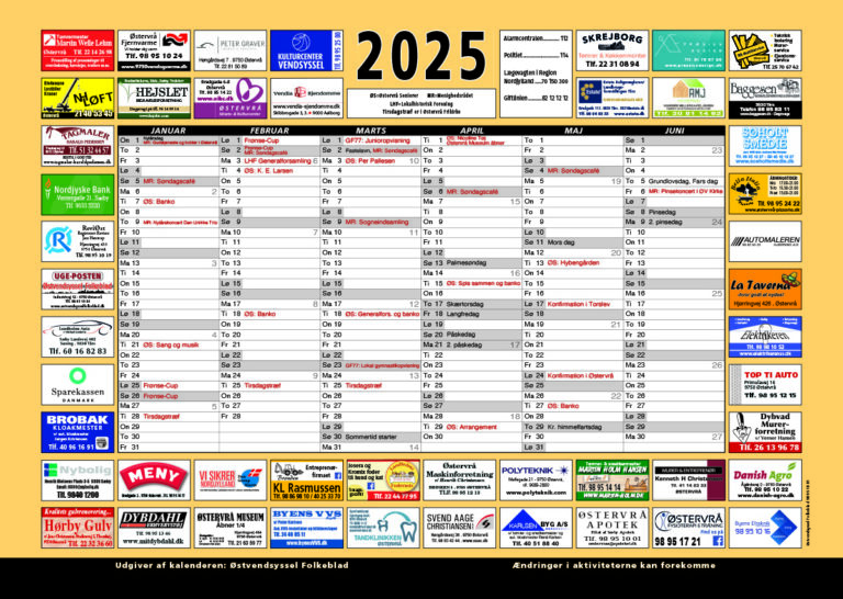 Østervråkalenderen 2026