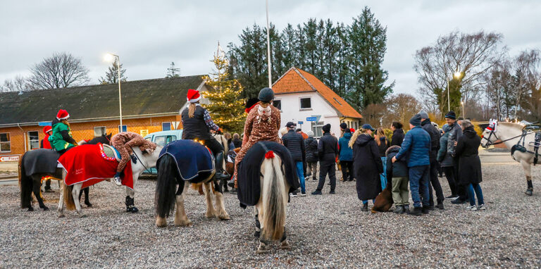 Flot opbakning til hyggelig juletræstænding i Skæve