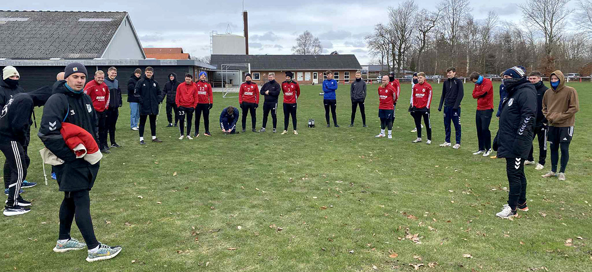 Standerhejsning i Flauenskjold Standerhejsning i Flauenskjold