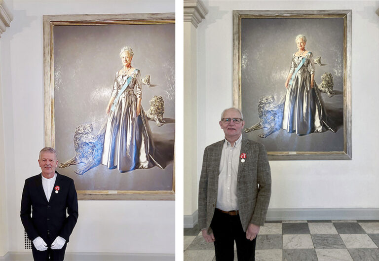 Karsten og Mogens – begge fra Sæsing – i audiens hos kongen samme dag