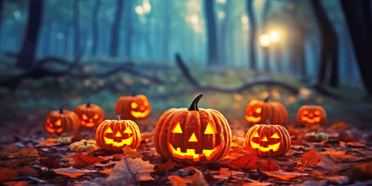Halloween by night på Sæby Torv